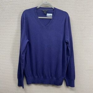 NWOT Banana Republic Luxury Blend Silk/Cotton/Cashmere V-Neck Sweater Men Size L
